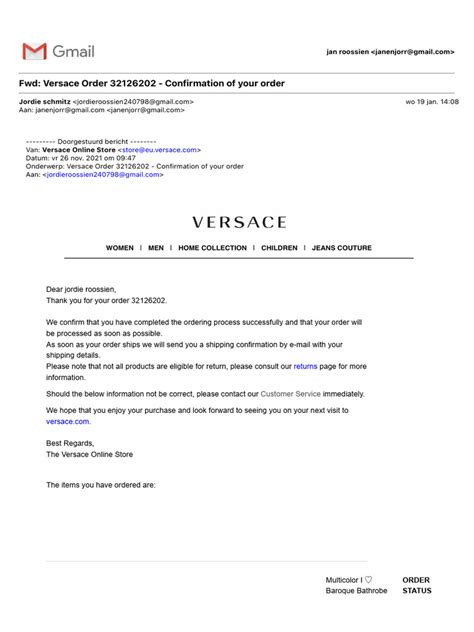 numero tel versace|versace order status.